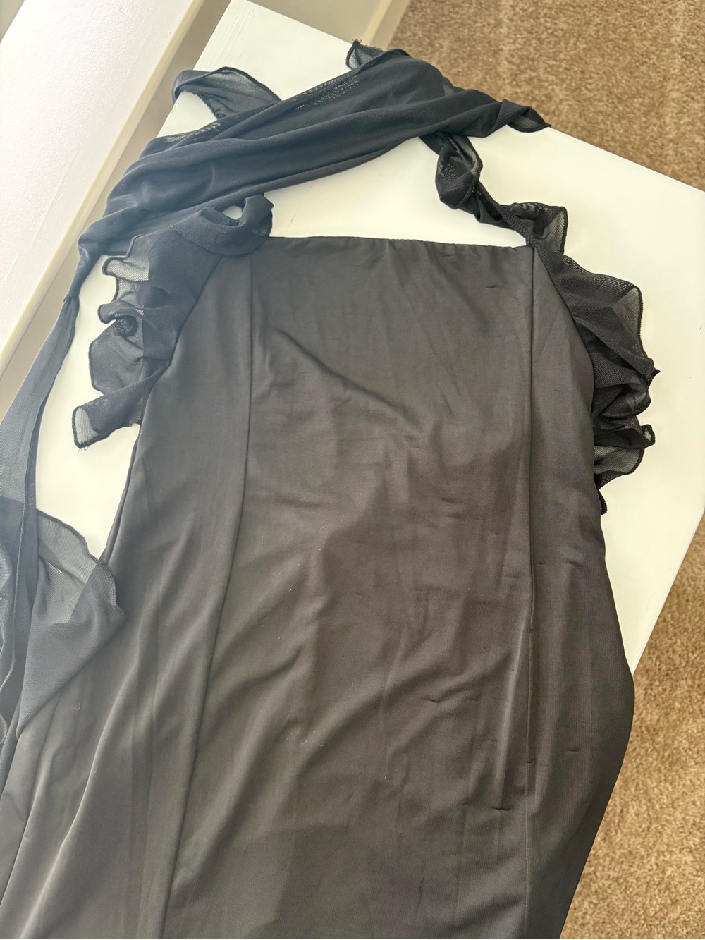 Meshki Halter Ruffle Maxi Dress - Picture 5 of 6
